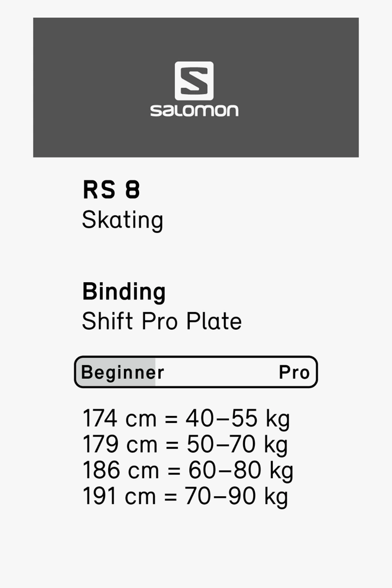 Salomon RS 8 Langlaufski Set 2122