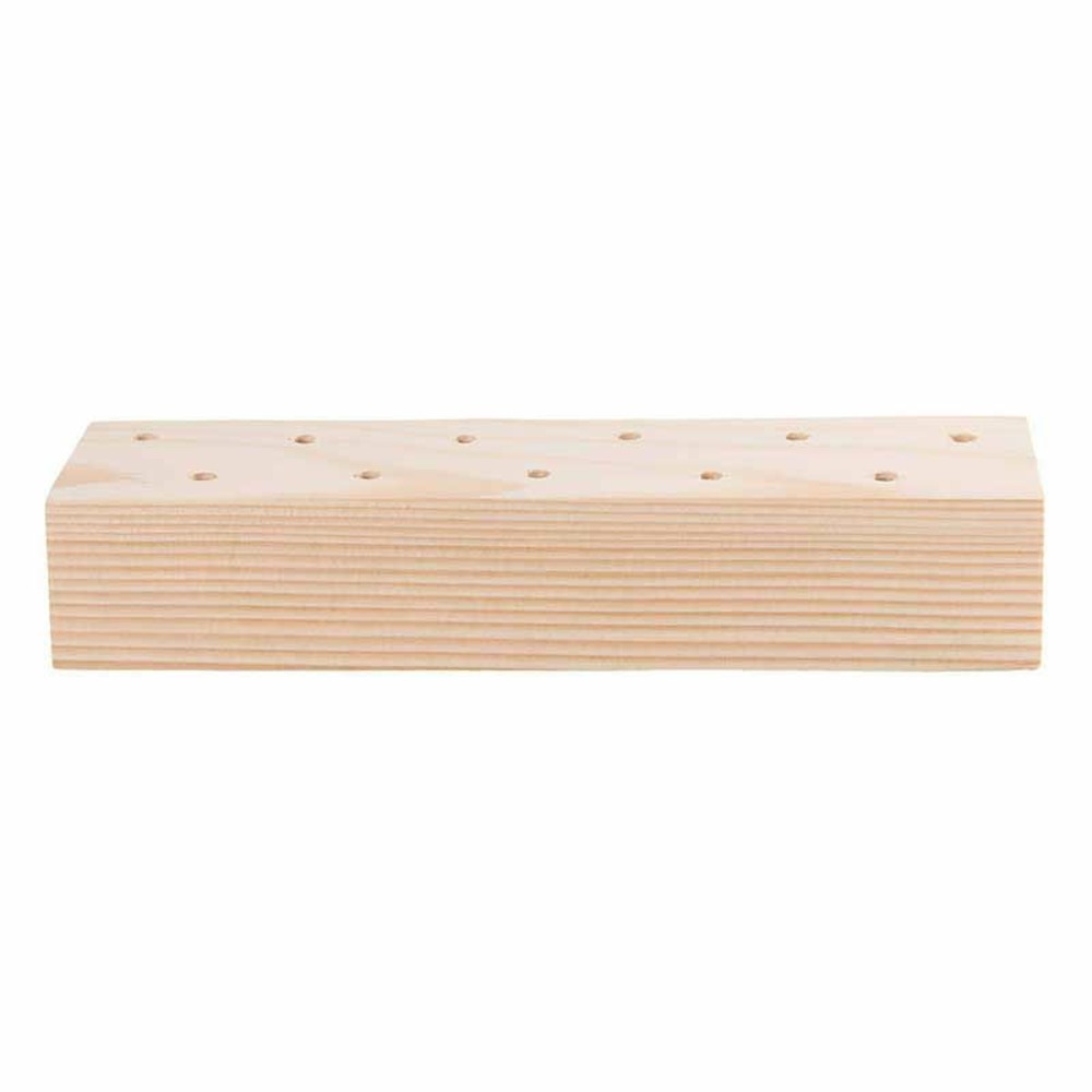 Support en bois pour fleurs séchées - 21 x 4 x 5 cm