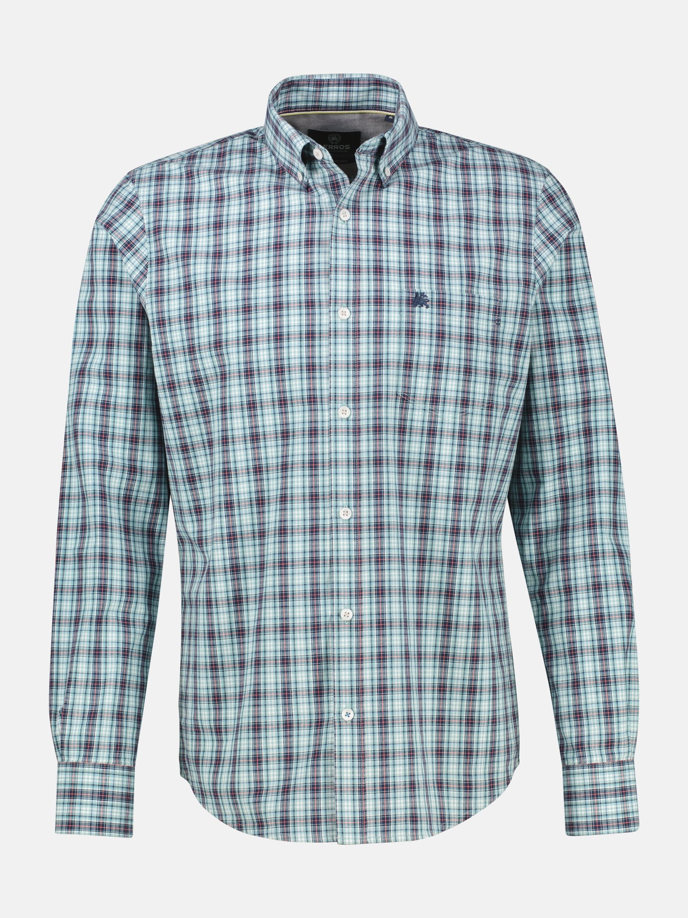 Karohemd mit Button-Down-Kragen