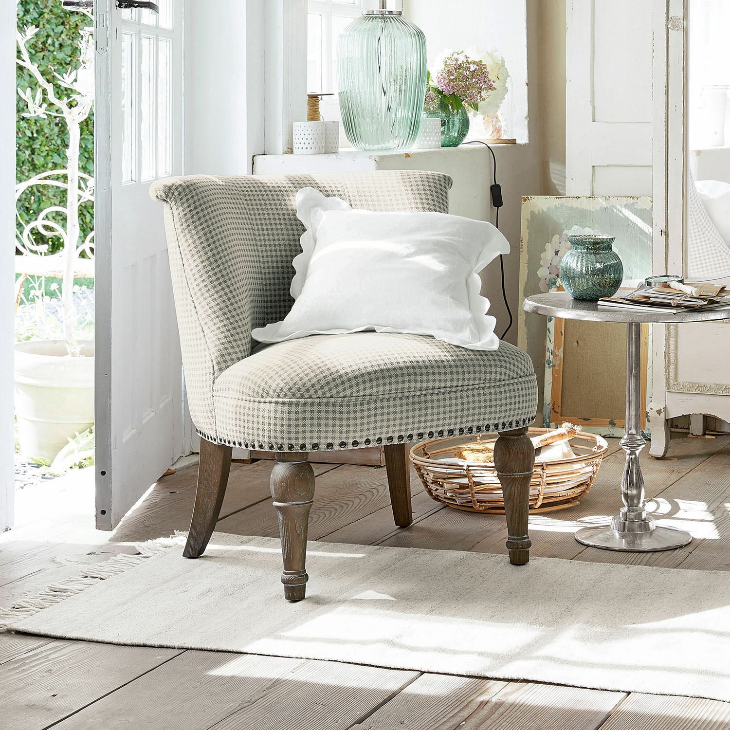 Sessel Francet creme/braun