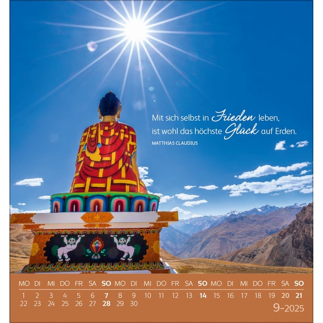 Postkartenkalender - 2025 -  Schön, dass es dich gibt!