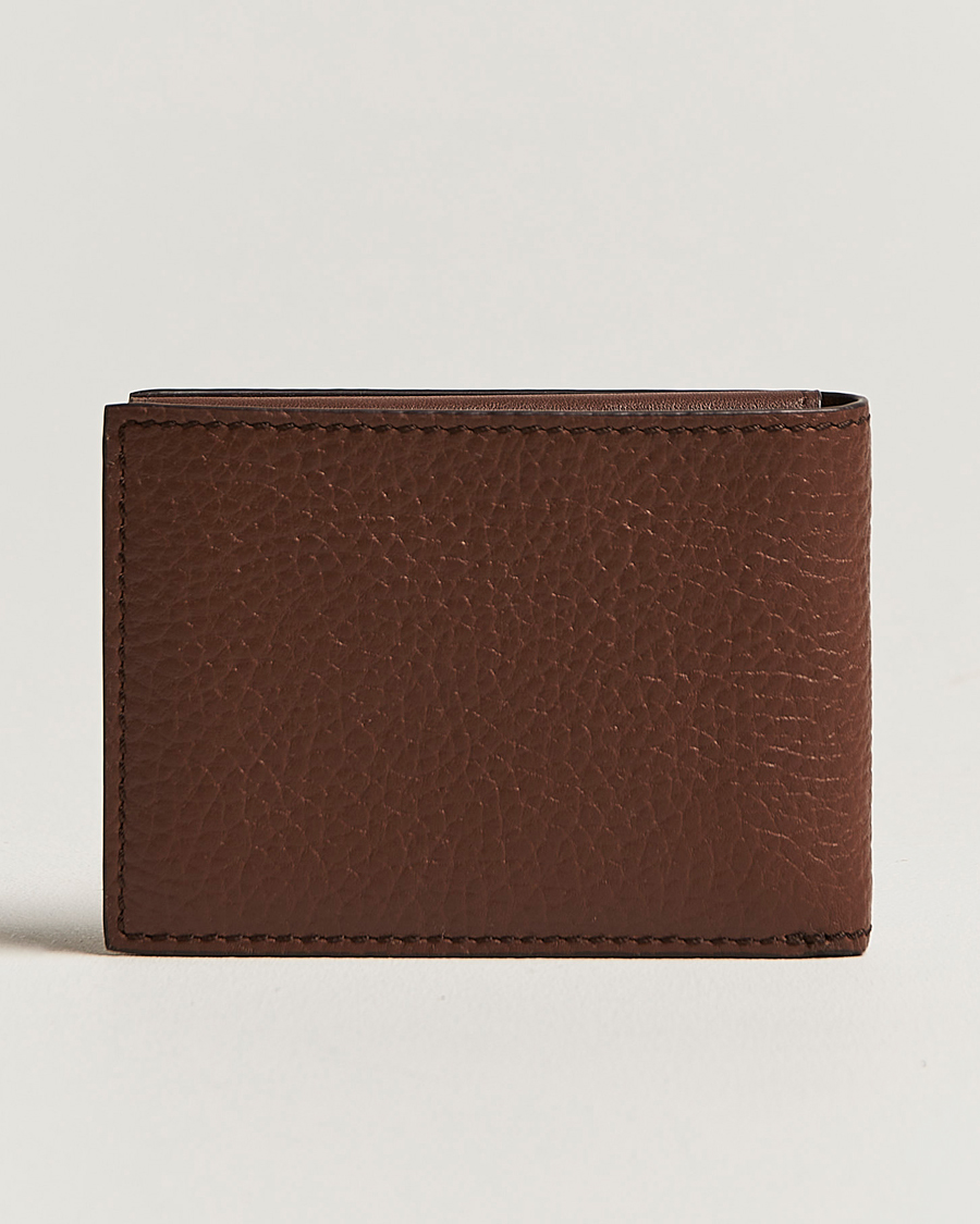 Tiger of Sweden Wrene Grained Leather Wallet Brown