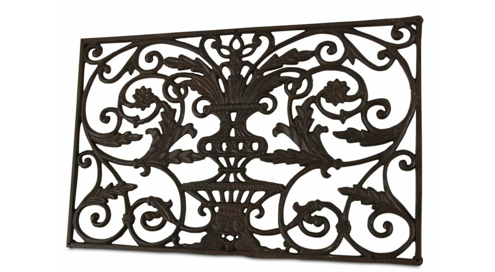 Paillasson rectangulaire fonte marron 77,5x44,5x2cm