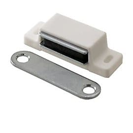 2 loqueteaux Blanc 6 kg Entraxe 38