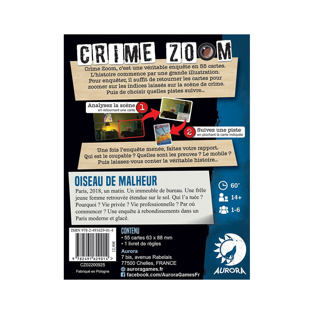 Crime Zoom - Oiseau de Malheur