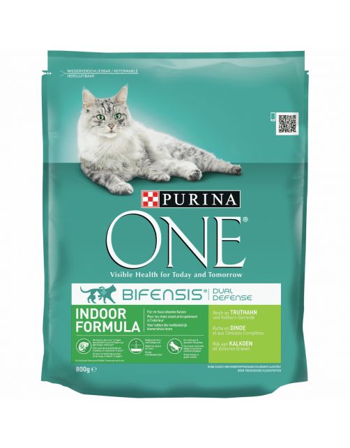 Purina One Indoor Formula Kalkoen - Kattenvoer
