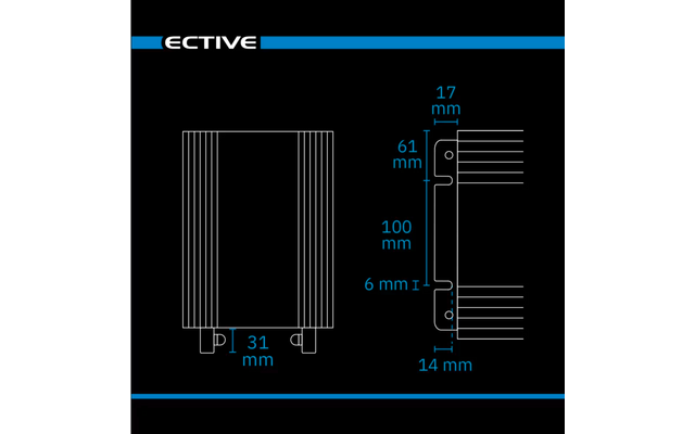 Ective TSI Pro Sinus Wechselrichter mit Netzvorrangschaltung