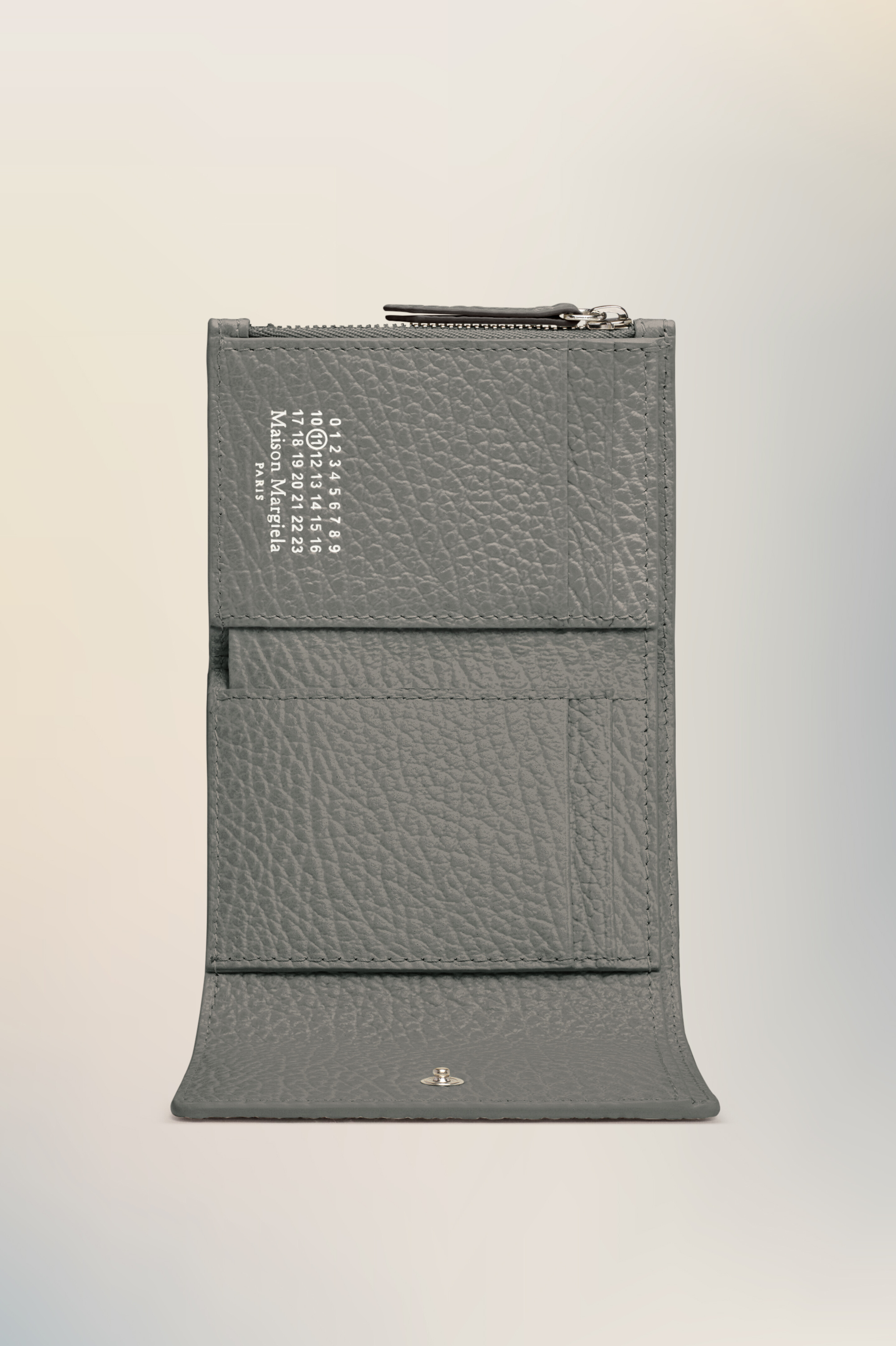 Portefeuille Four stitches gris en 100% cuir Gris caillou