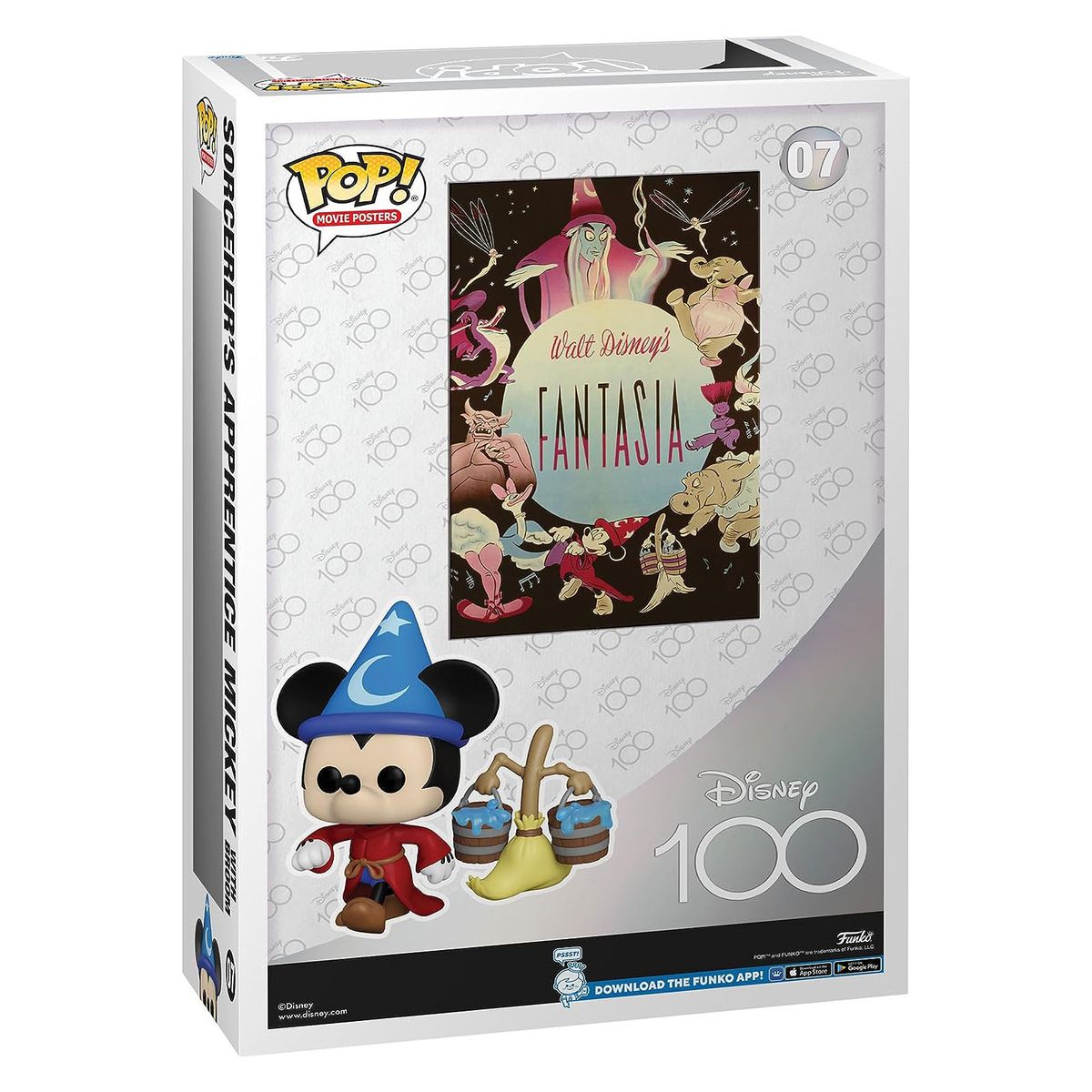 DIV FK67578 - Funko - Disney 100 - POP! Movie Posters - Fantasia - Vinyl-Figur, Nr. 07, ca. 9 cm