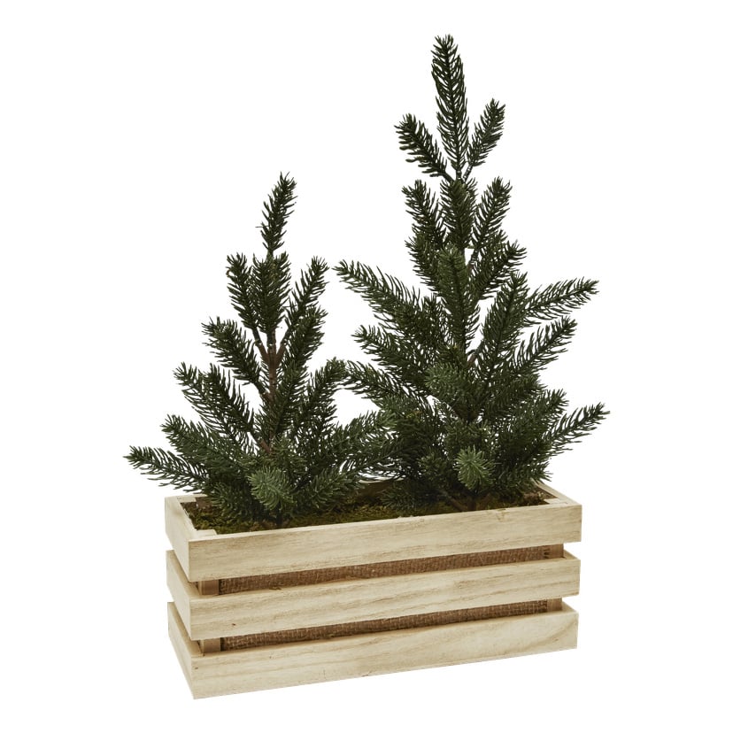 Juletrær i treeske
