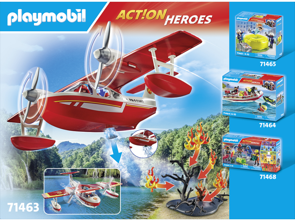 HIDROAVIÃO INCÊNDIO PLAYMOBIL
