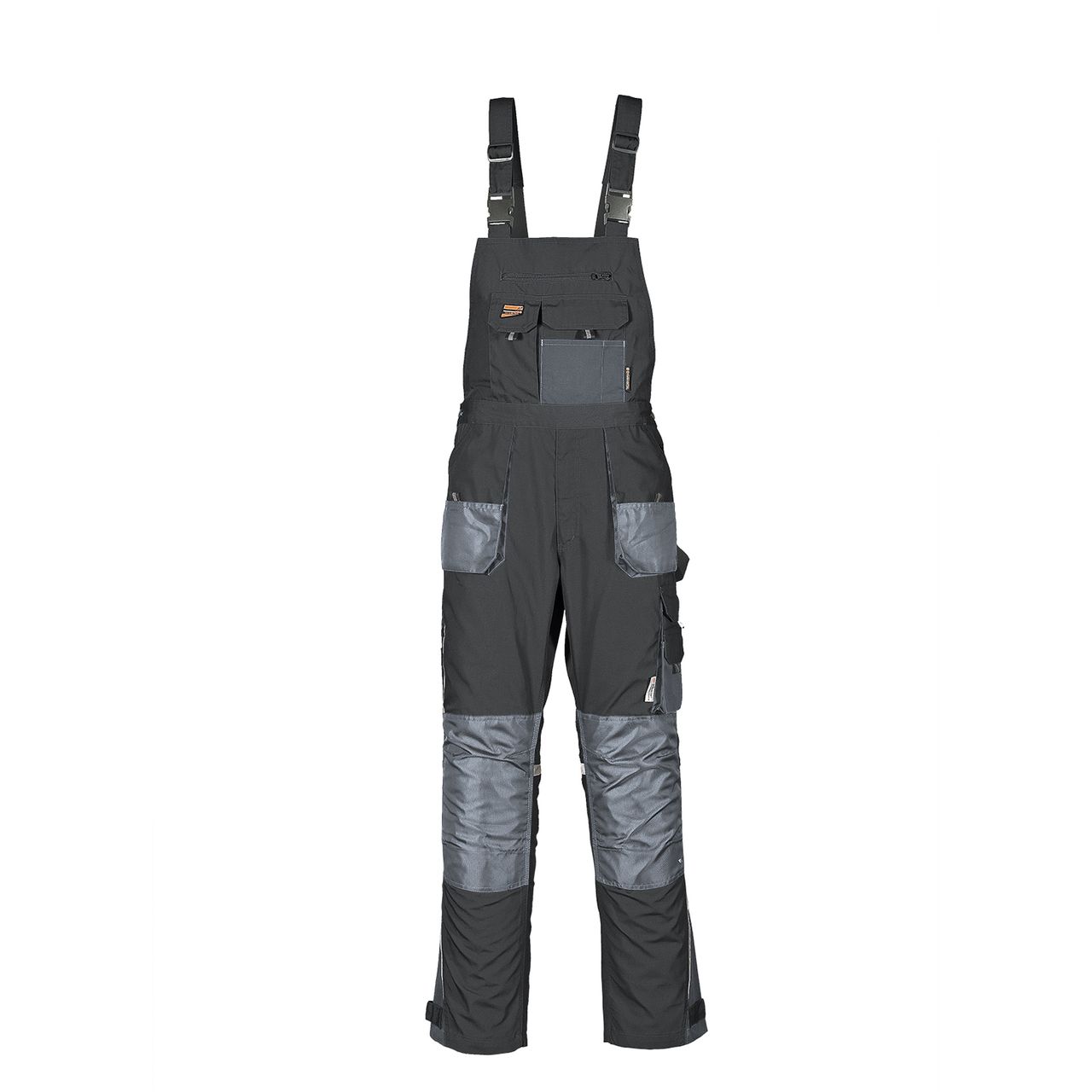 TERRATREND Job Revolution Herren Arbeits Latzhose, 44, Schwarz, Grau