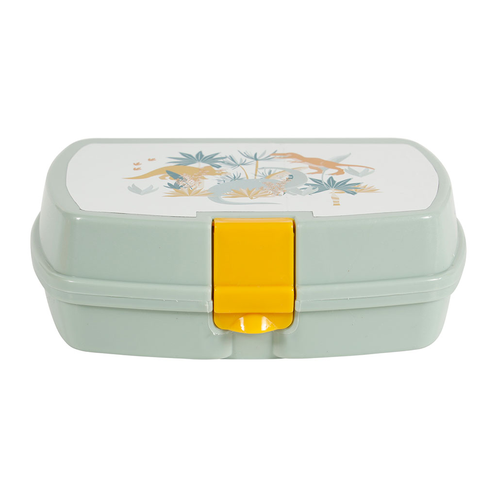 Boite à goûter plastique dinosaure 17x6x12.5cm