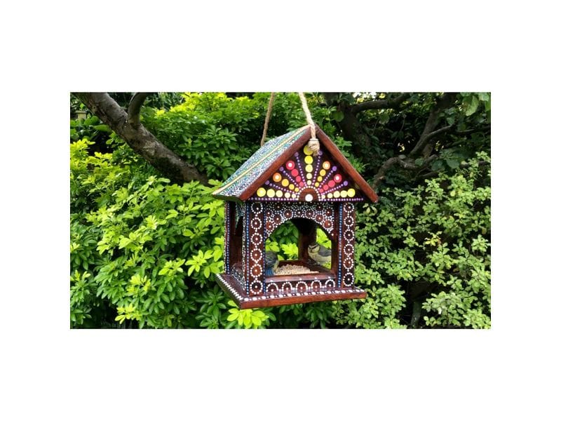 Wildlife World Futterspender Artisan Vogel Hängetisch Vogelhäuschen zum Aufhängen