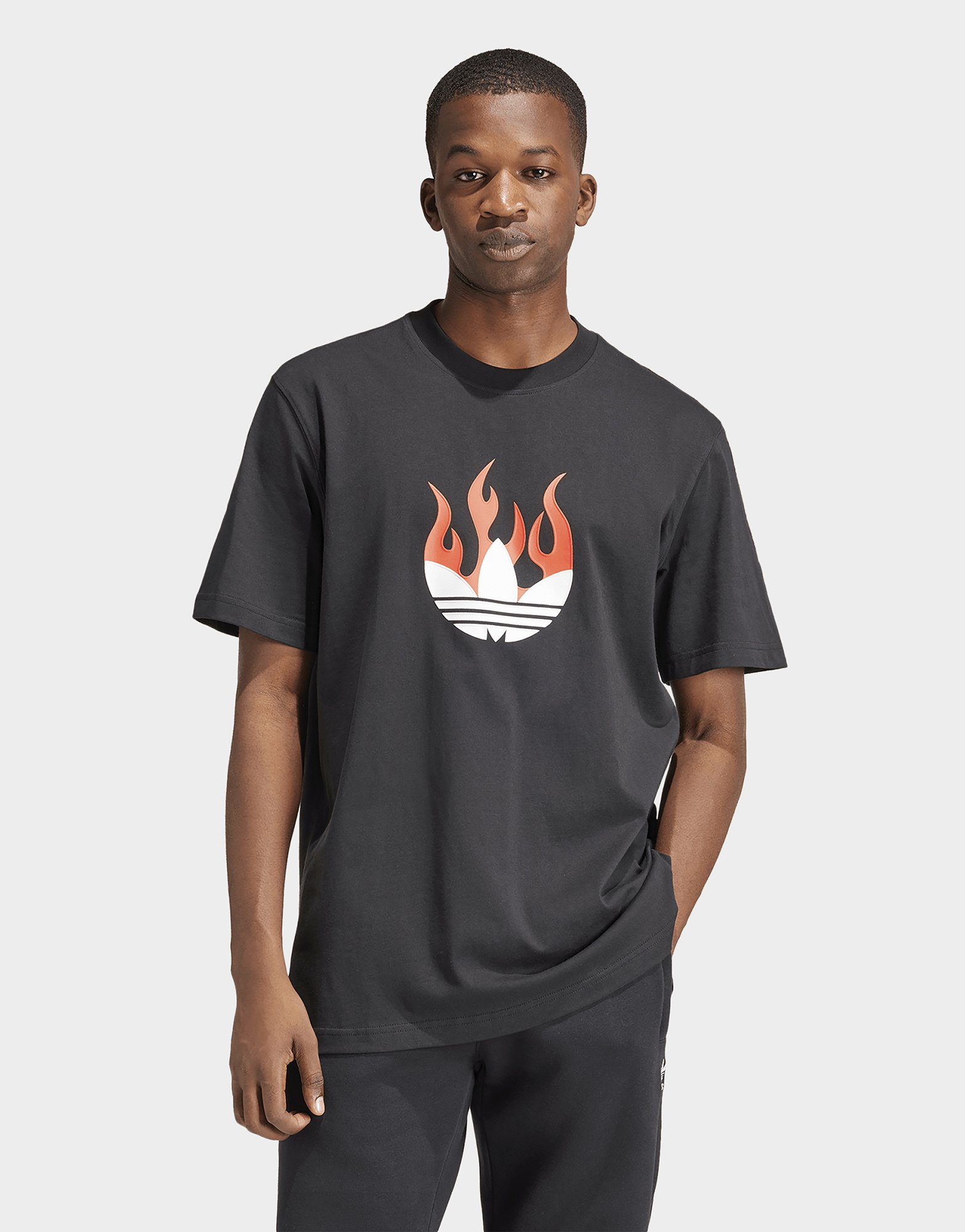 adidas T-shirt logo Flames