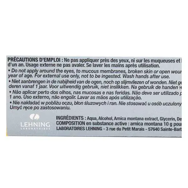 Lehning Douleurs Gel Arnica Natural 50g