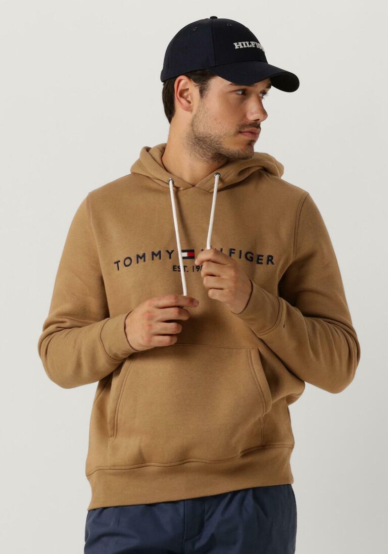 TOMMY HILFIGER camel tommy hilfiger sweater tommy logo hoody