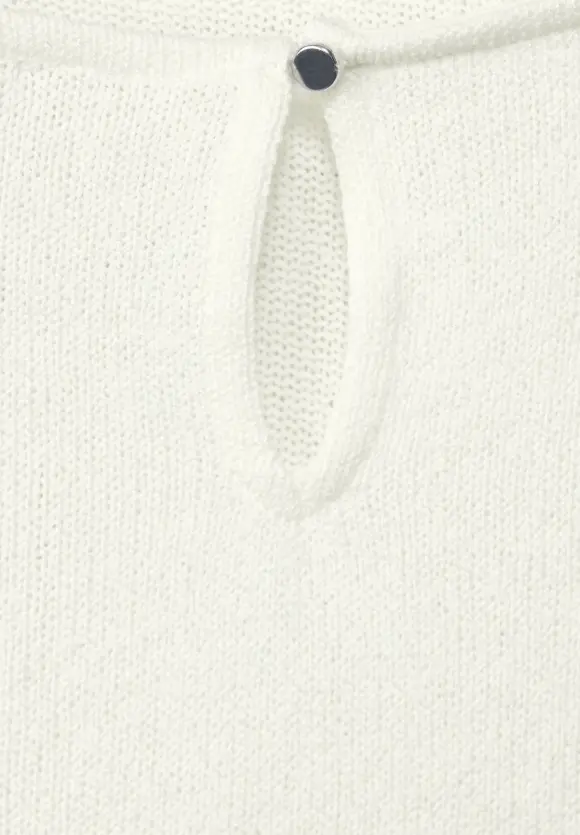 Shirt im Strick Look - off white