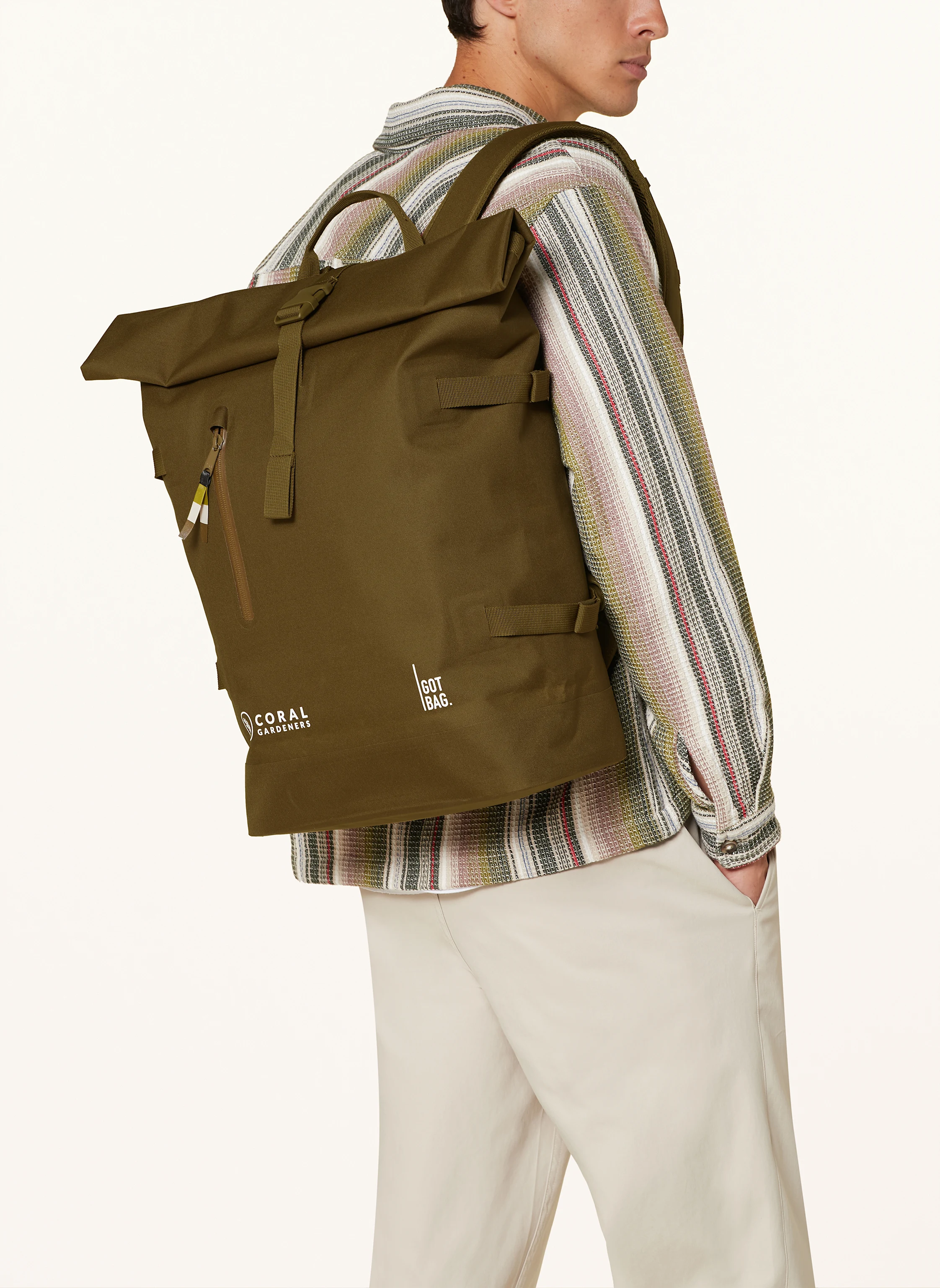 GOT BAG Rucksack ROLLTOP CORAL GARDENS 31 l mit Laptoptasche