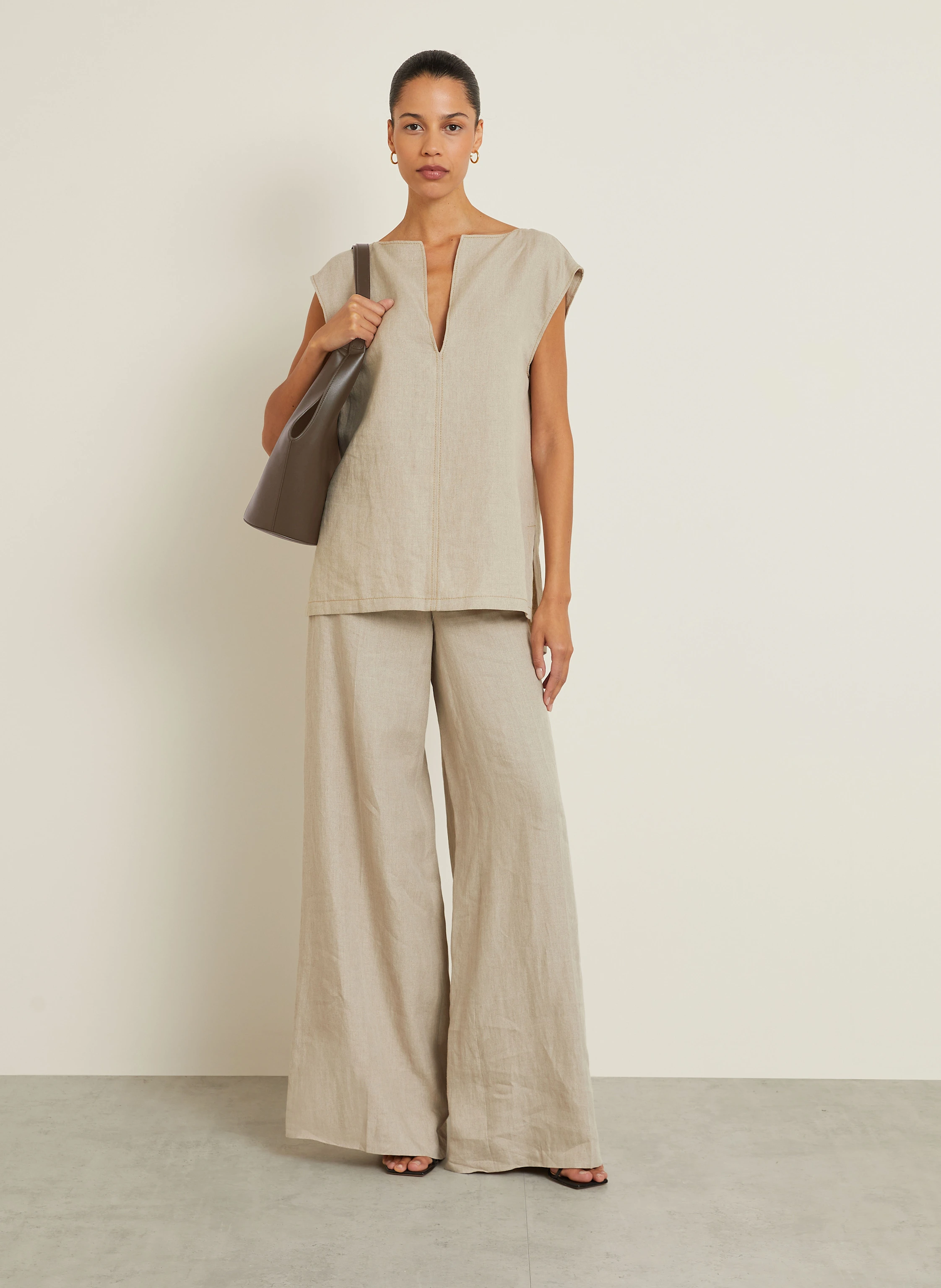 Max Mara Blusentop COLIMBO aus Leinen