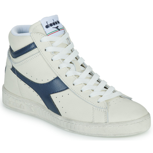 Diadora - GAME L HIGH WAXED - Blanc / Marine