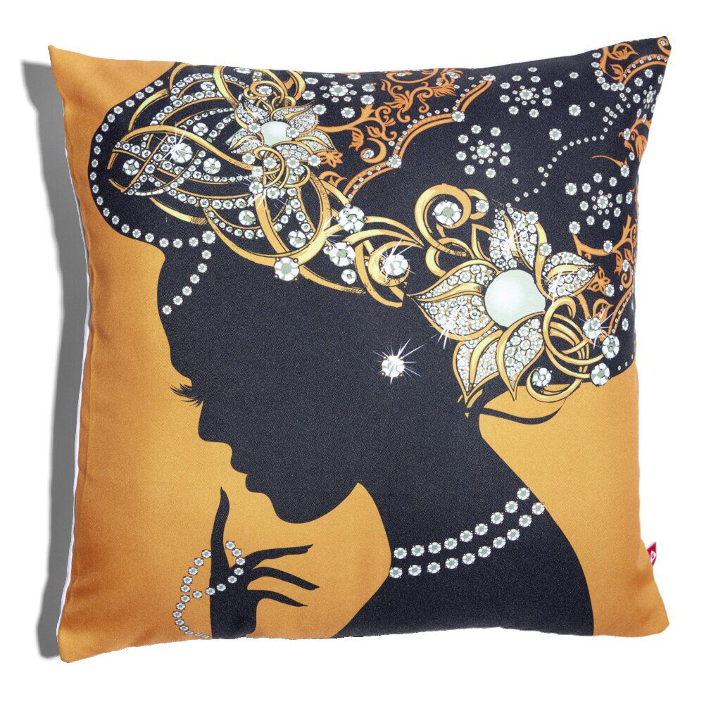 Housse coussin africaine 1 face imprimée 1 face unie 45x45cm - 4 modèles