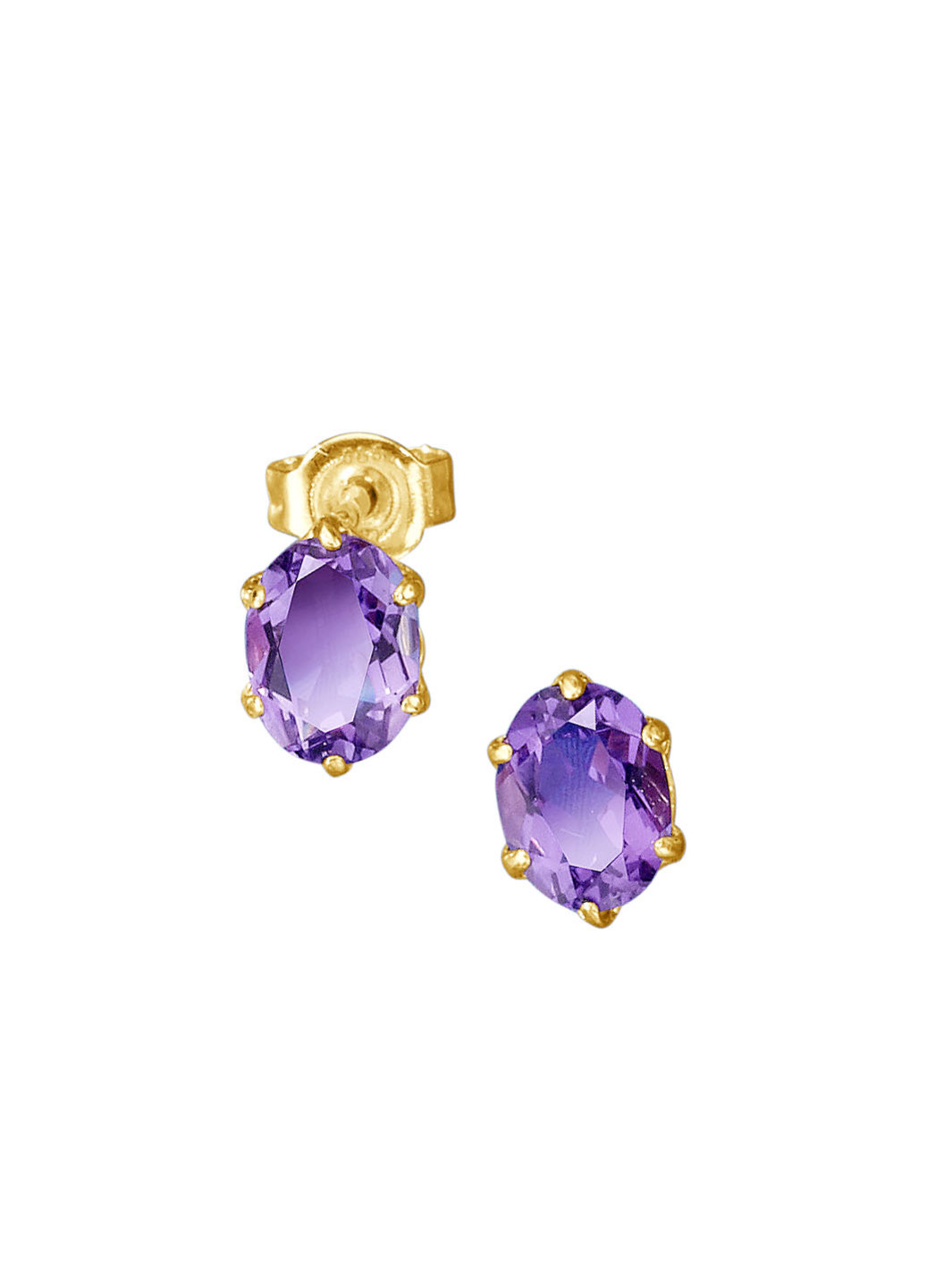 Ohrstecker mit echt Amethyst