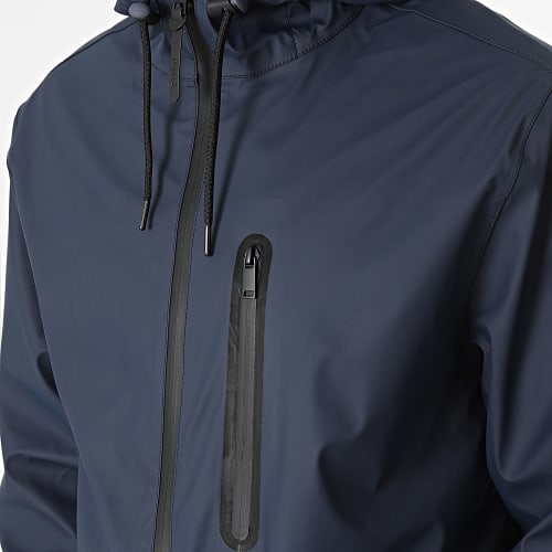 Veste Longue Imperméable T3177 Bleu Marine