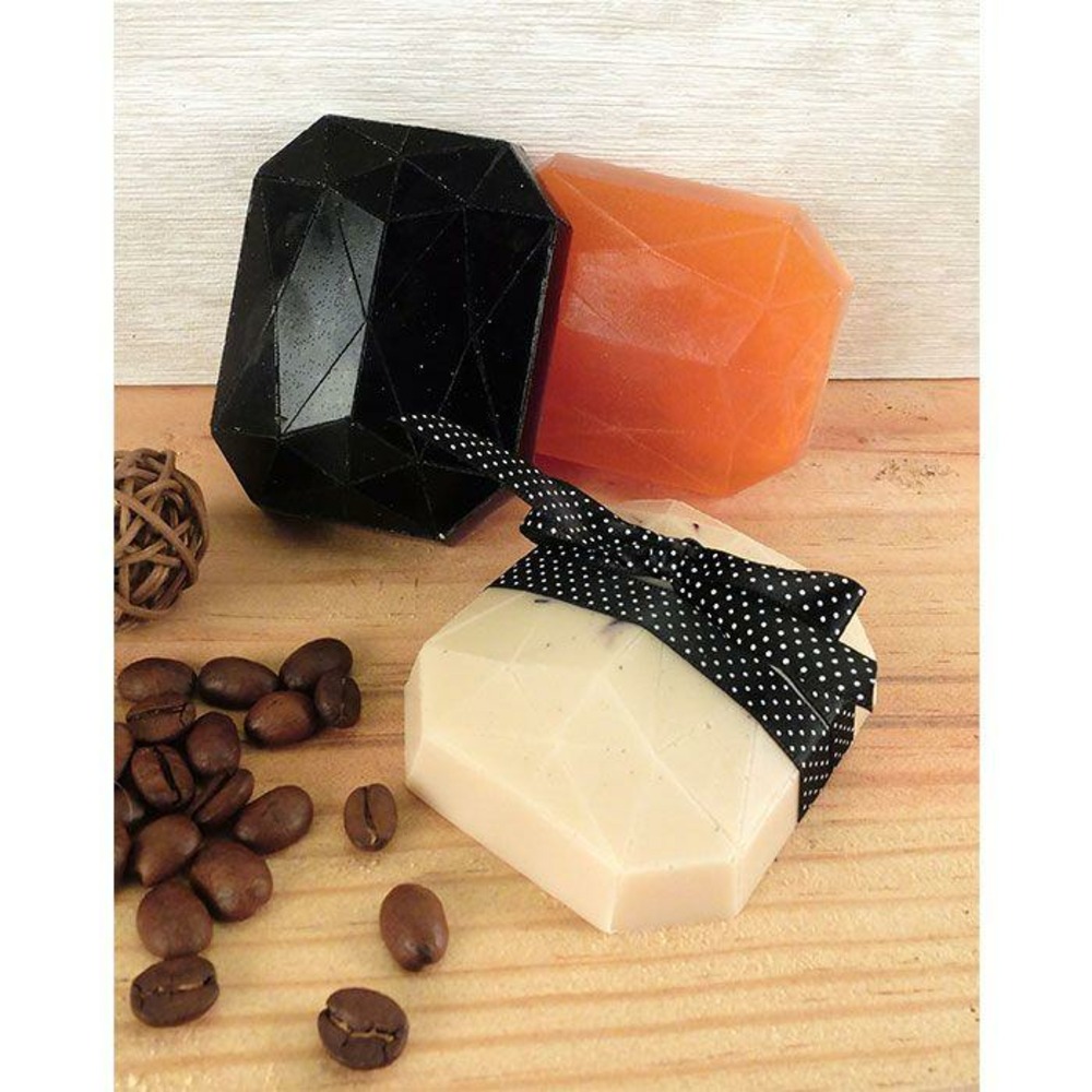 Mini moule à savon - diamant rectangle