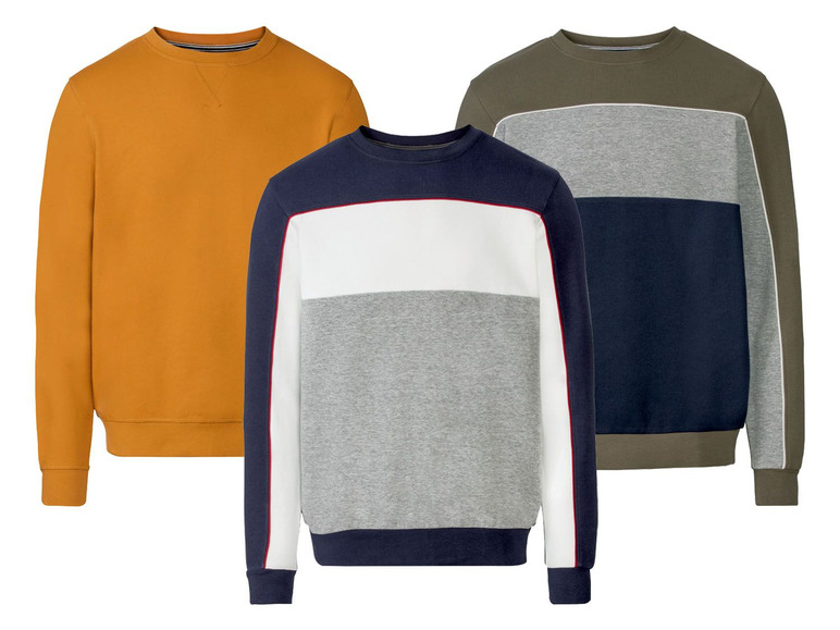Sweater voor heren, katoen en polyester