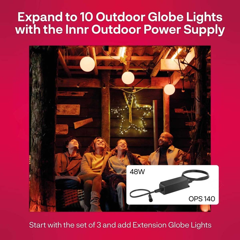 Innr - Smart Outdoor Globe Light - Single Globe - Zigbee