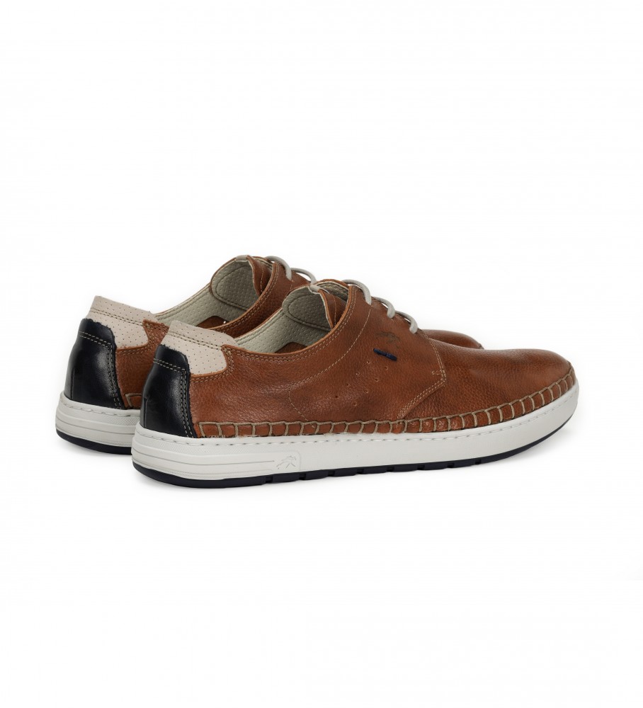Sapatos de couro azul marinho Fluchos Lester