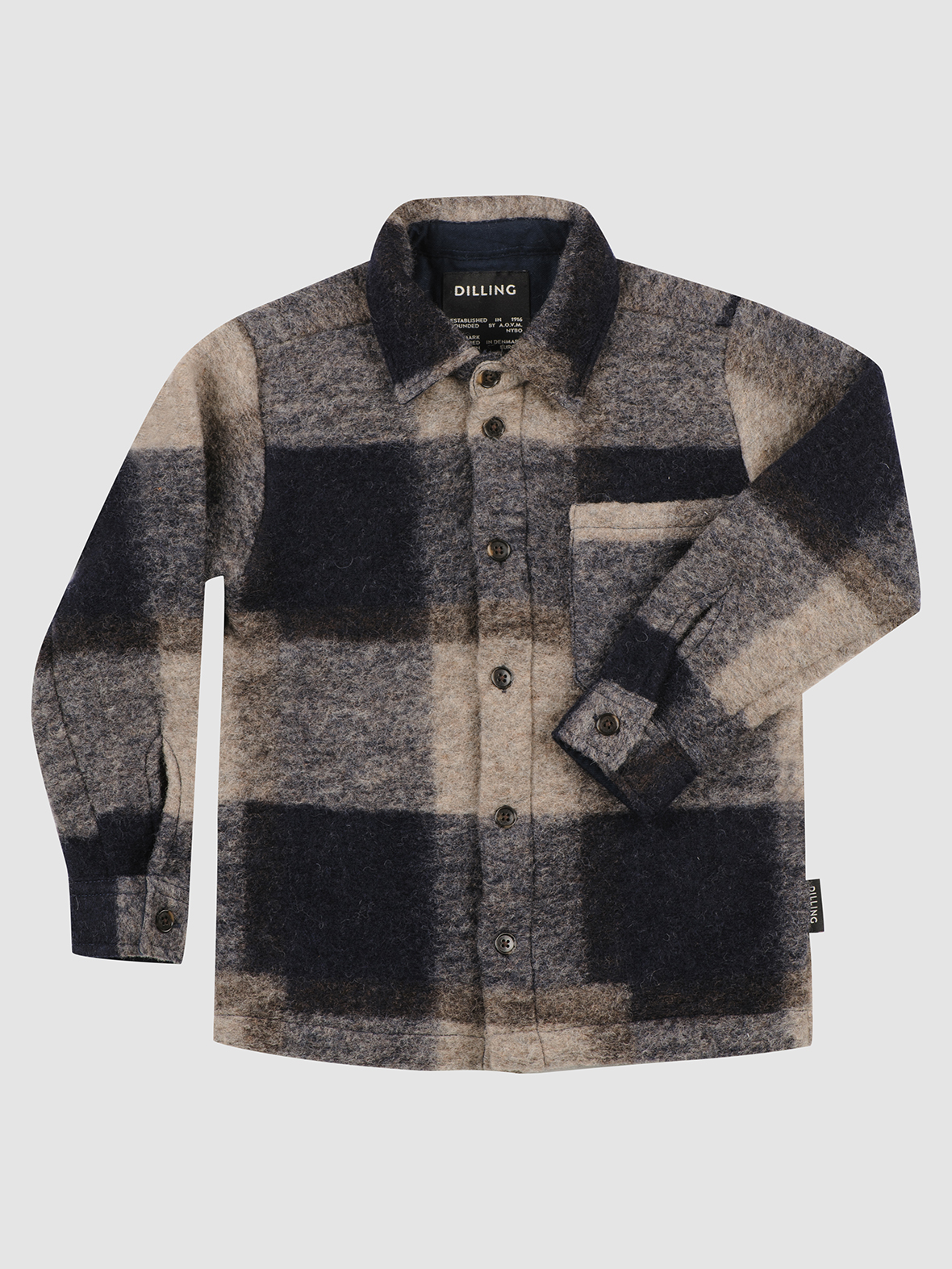 Overshirt van wol/katoen voor kinderen - Gratis Verzend
