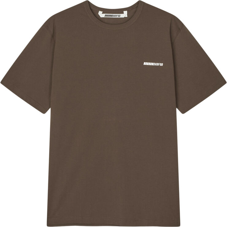 Barfod Squares short sleeve t-shirt Organic Hot fudge