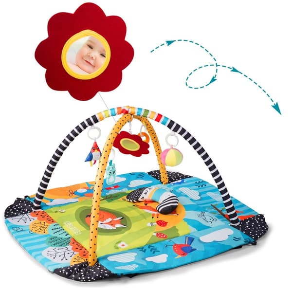 Interaktiv og pedagogisk lekematte 110 x 100 cm, Räven Ricokids