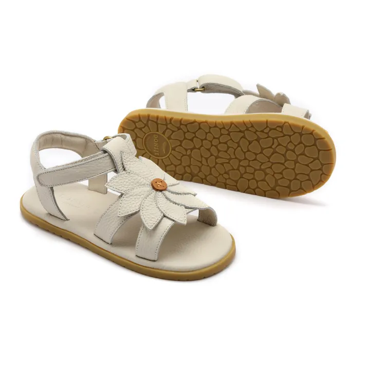 Donsje Sandales Iles Fields Marguerite Cuir | Crème
