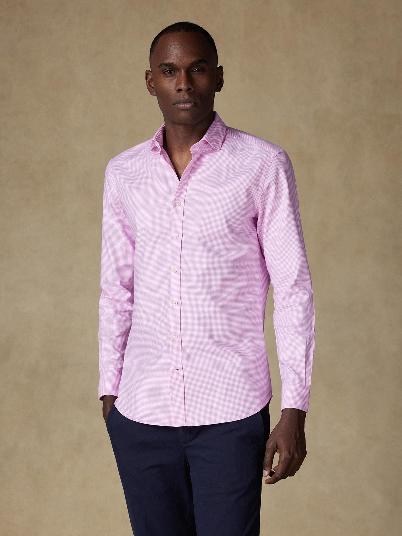 Chemise Alvin en natté rose