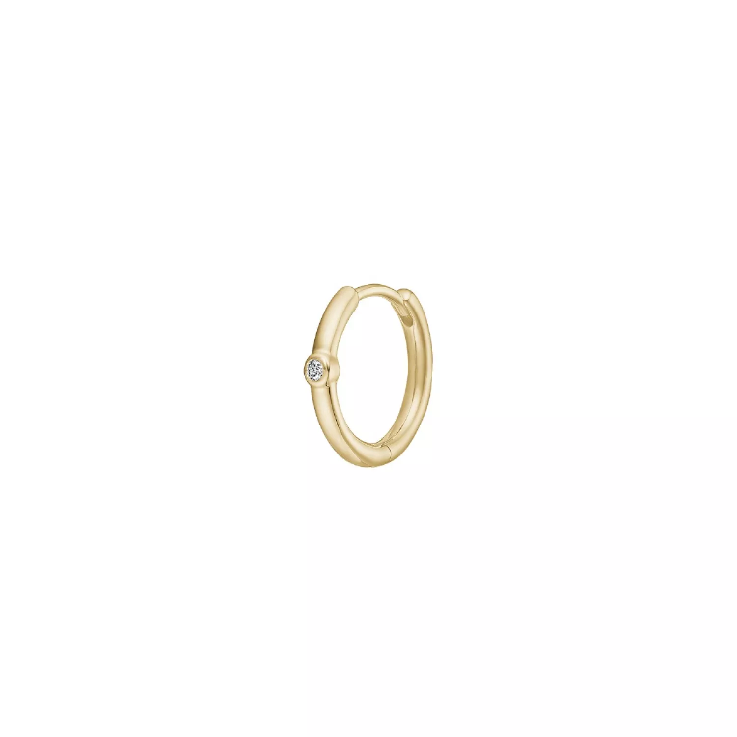 Julie Sandlau Purity Medium Ørering Single 14 kt. Guld 0,03 ct. YG14-HPS132