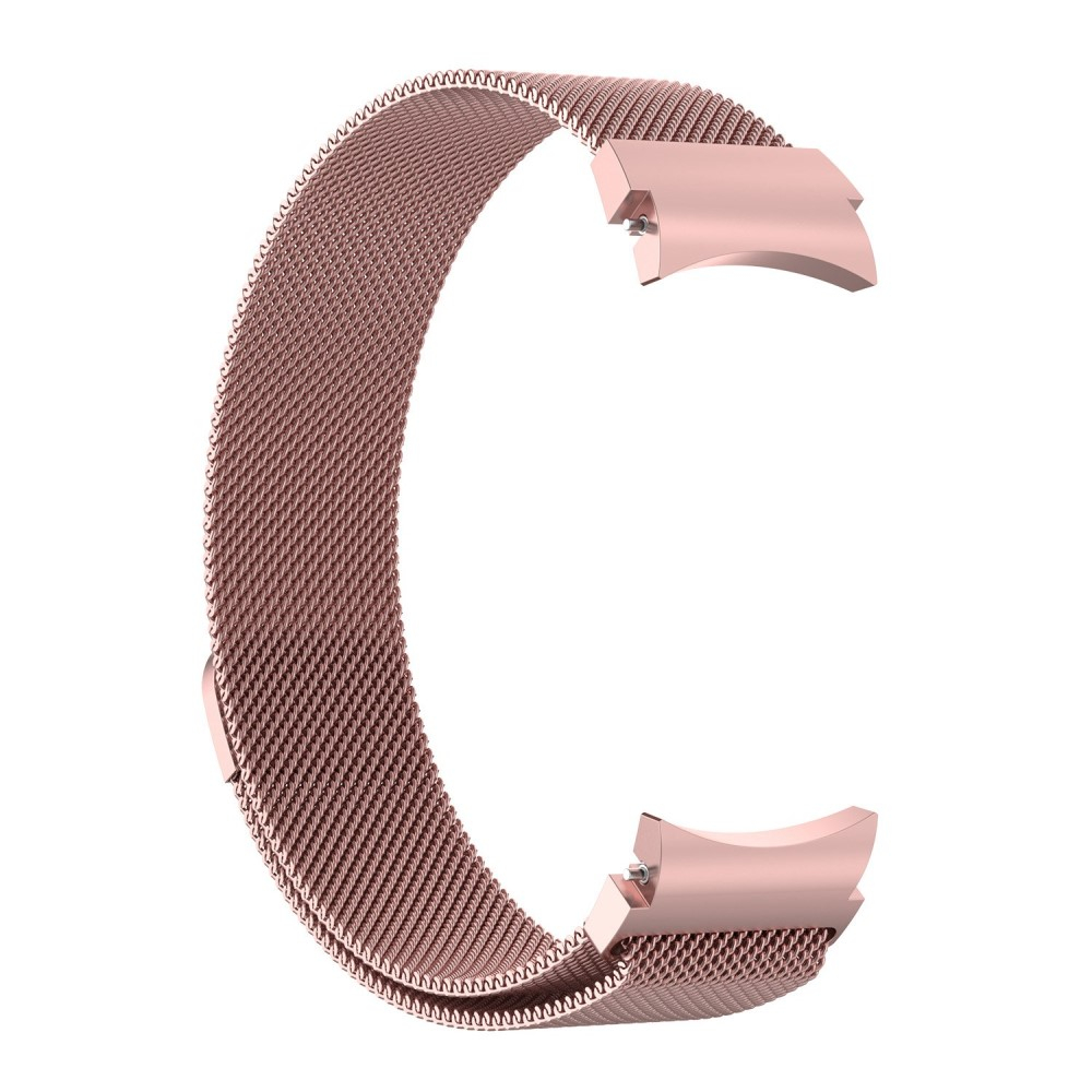 Edelstahl Milanaise Uhrenarmband mit Magnet-Verschluss (Gelenkumfang: 170 - 260 mm) (Stegbreite: 20 mm) - Pink