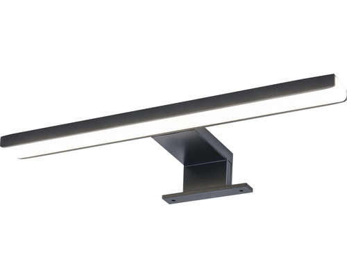 LED spiegelklemlamp 30 cm mat zwart IP 44