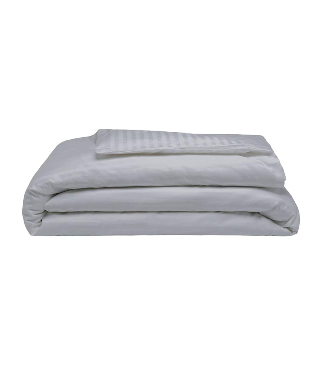 Belledorm - Housse de couette SATIN STRIPE (Platine) - UTBM194
