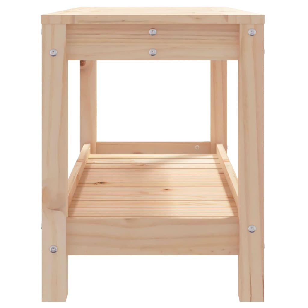 Banc de jardin 82,5x35x45 cm bois massif de pin