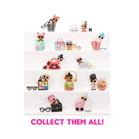MGA Entertainment L.O.L. Surprise! Glitter Color Change Lil Sis with 5 Surprises, 1 Stück, sortiert