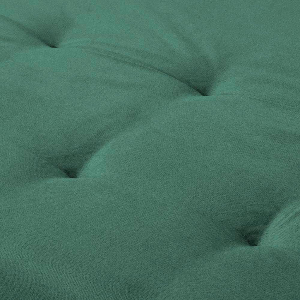 Forli Ecksofa mit Schlaffunktion und Bettkasten – Couch L-Form 232 x 143 x 80 cm in Grün, Basic Stoff, modernes Sofa mit Stauraum und komfortabler Liegefläche