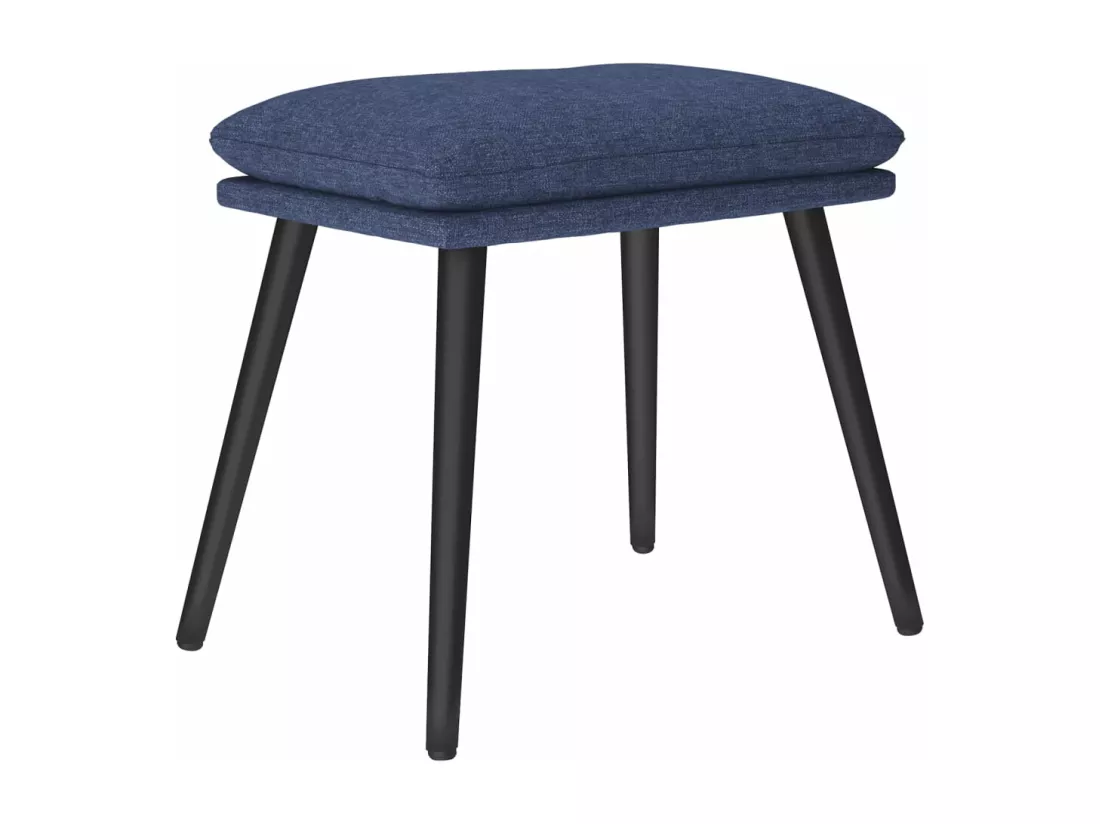 Repose-pied Bleu 45x29,5x35 cm Tissu