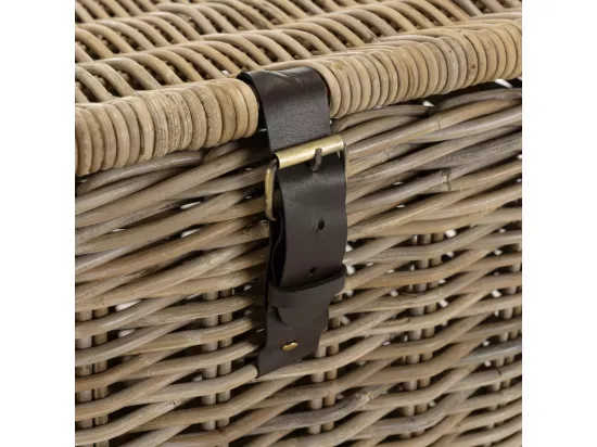 KALLY - Coffre de rangement en kubu naturel 100cm