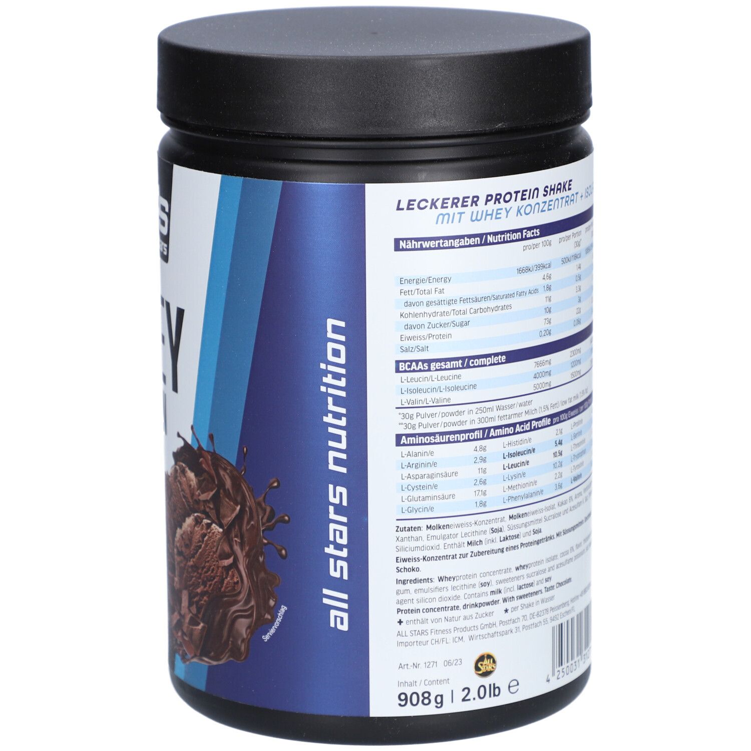 All Stars® ALL STARS WHEY PROTEIN CHOCOLATE 908g