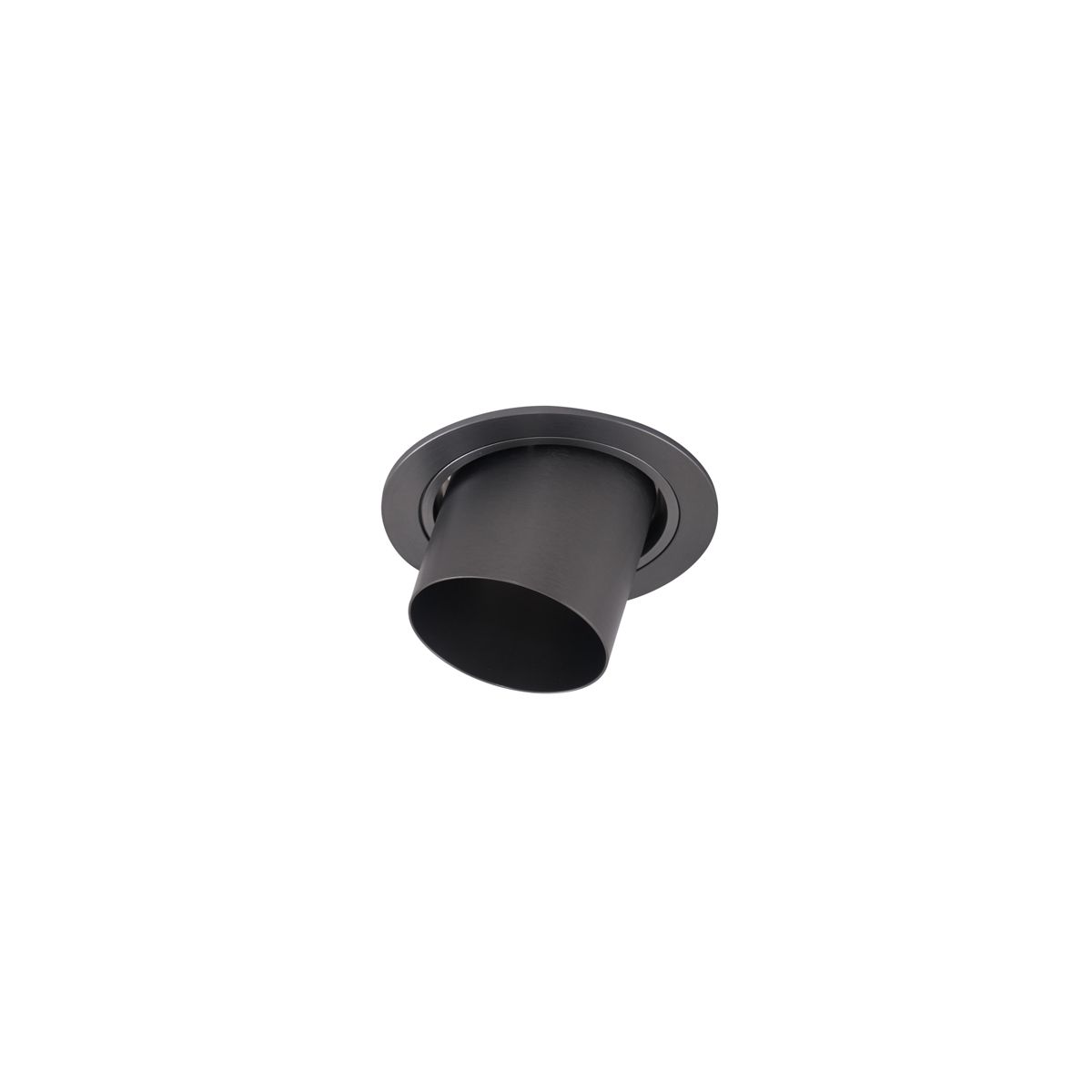Moderne inbouwspot gunmetal GU10 50mm rond kantelbaar - Installa