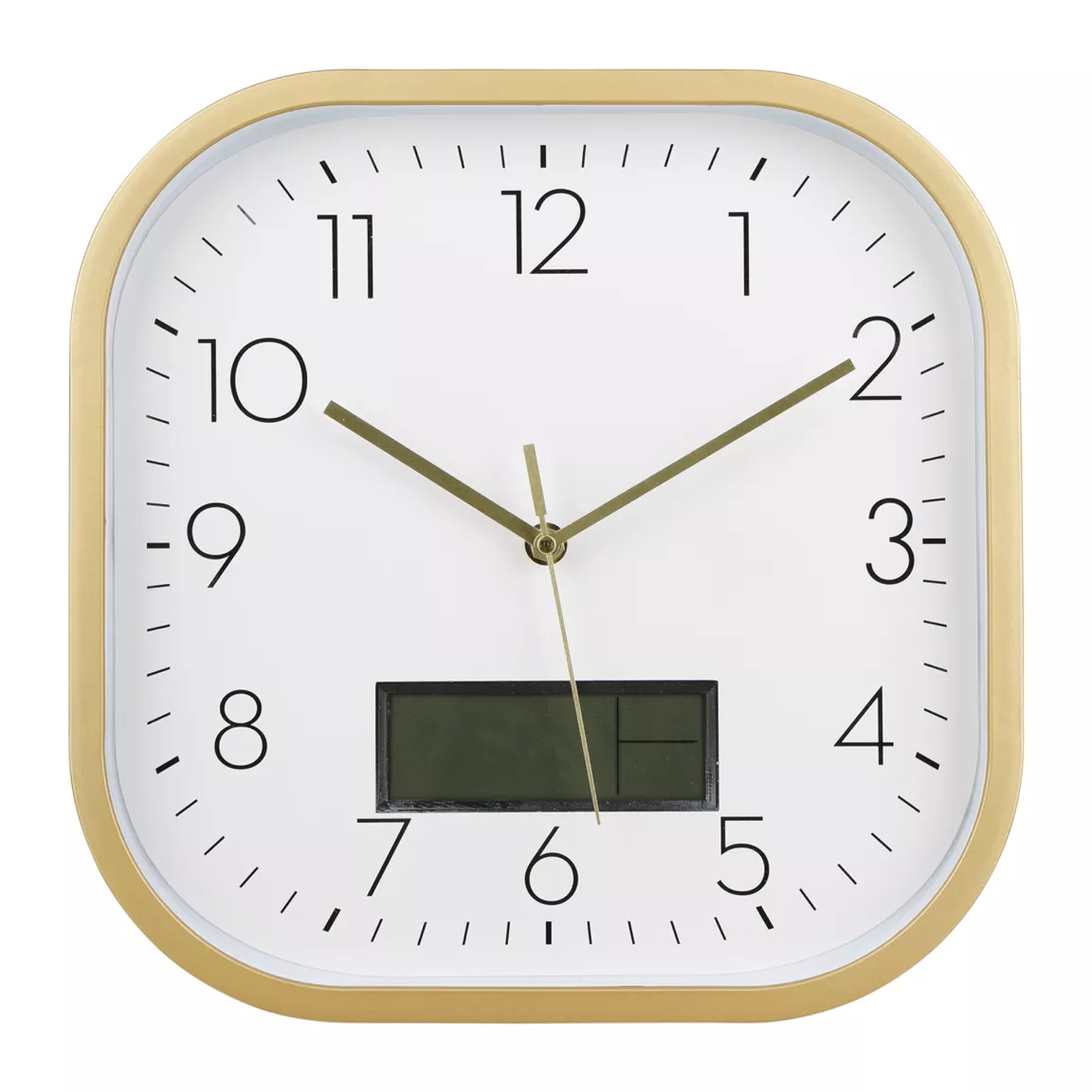 Horloge murale digitale plastique (30 cm) Timy Or