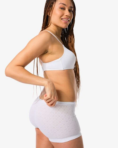 lot de 2 slips femme blanc